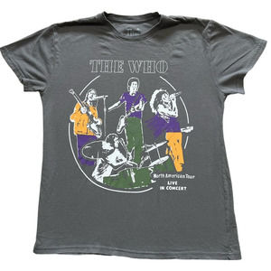 The Who Gray Short Sleeve Crew Neck T-Shirt Size XL